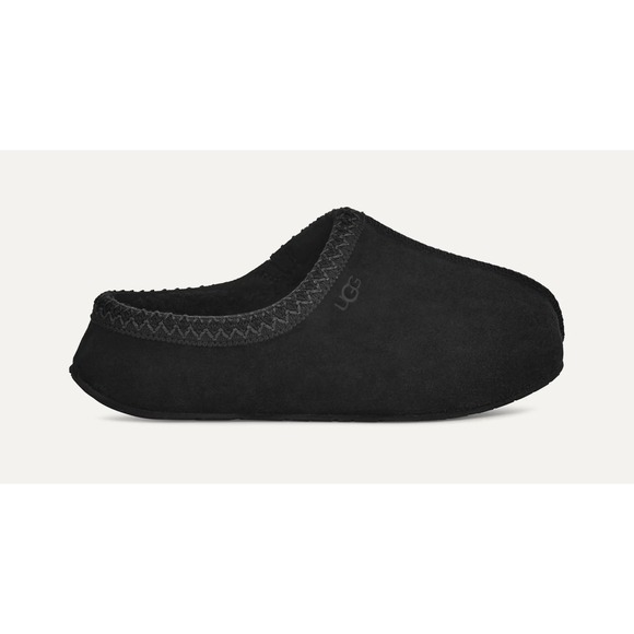 UGG Shoes - UGG Pierside Tasman Slipper Black Suede Shearling Lined Women's Size 8 Cozy Warm